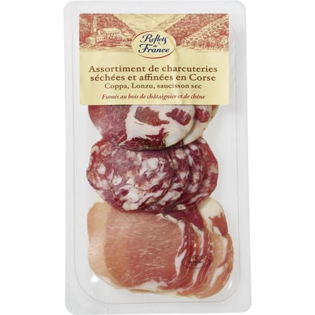 Reflets de France assortiment de charcuteries séchées et affinées en Corse 100g