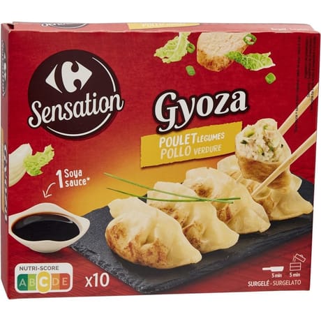Carrefour Sensation gyoza poulet légumes 212g