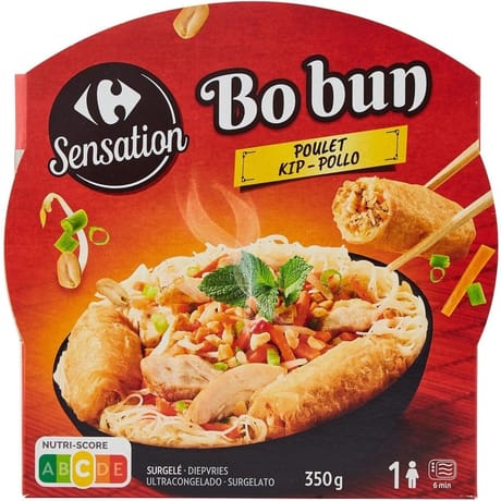 Carrefour Sensation Plat cuisiné Bo bun poulet 350g