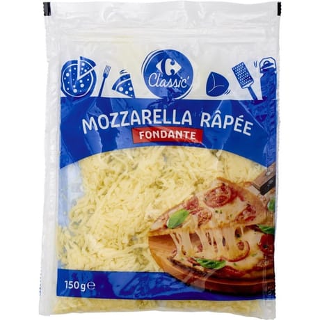 Carrefour Classic' fromage mozzarella râpé 150g