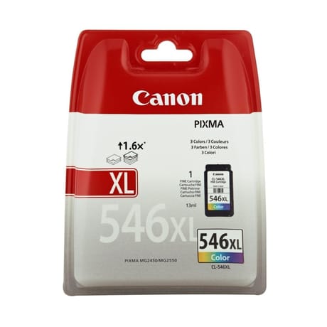 Canon 546 xl pack cartouche d'encre couleurs