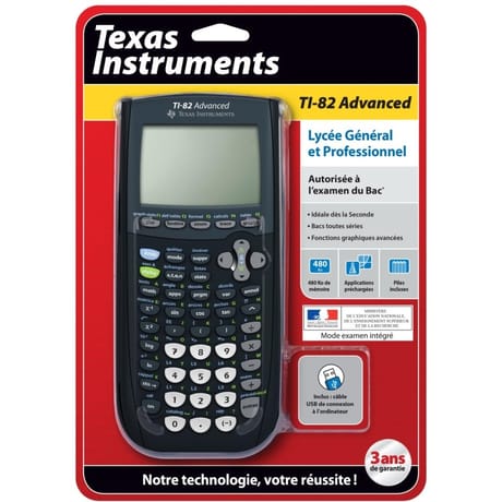 Texas instrument calculatrice graphique TI82 advanced