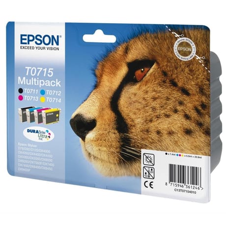 Epson t0715  guepard cartouche d'encre pack