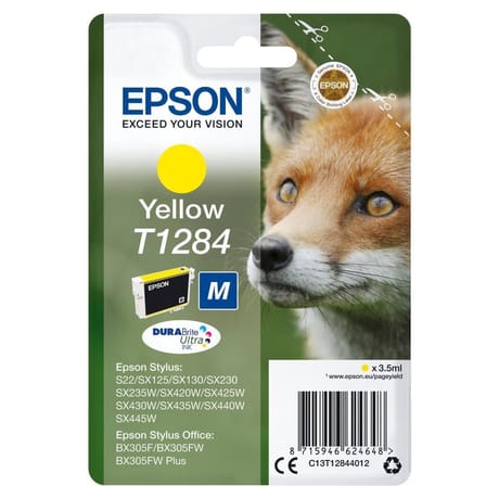 Epson t1284 renard  cartouche d'encre jaune