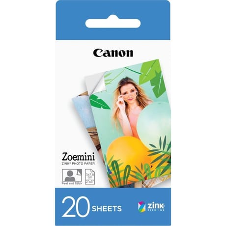 Canon 20 feuilles de papier photo ZINK 5 x 7,6 cm ZP-2030