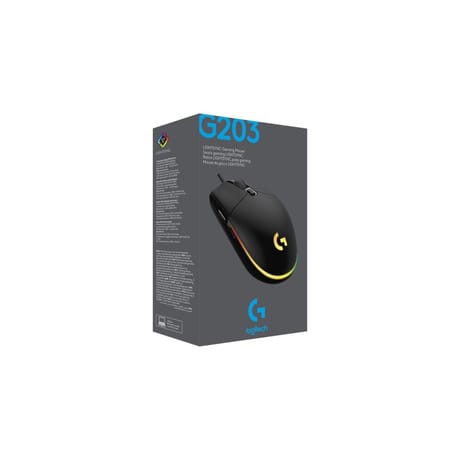 Logitech souris gaming noire G203 LIGHTSYNC 910-005796