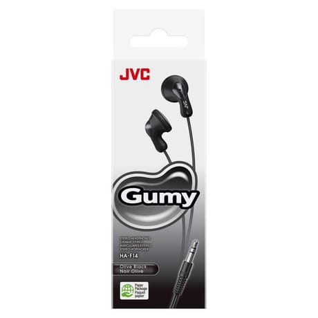 Jvc écouteurs couleurs gumy noir HA-F14-BN-U