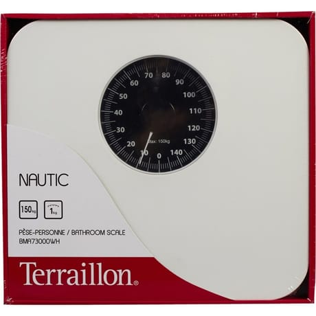 Terraillon pèse personne mécanique 150kg Nautic blanc 13907