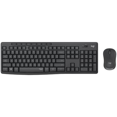 Logitech pack clavier + souris silent sans fil combo graphite mk295 920-009795