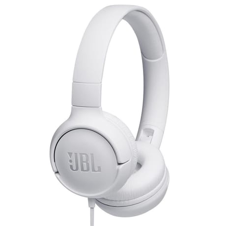 Jbl casque filaire t500 blanc JBLT500BLANC