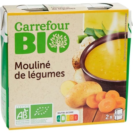 Carrefour bio mouliné de légumes 60 cl