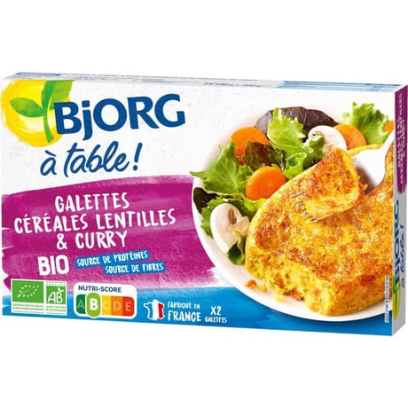 Bjorg palets céréales curry bio sans gluten 200g
