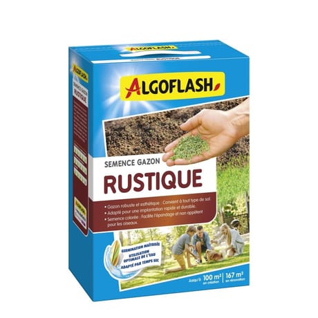Algoflash semences gazon rustique 2,5 kg