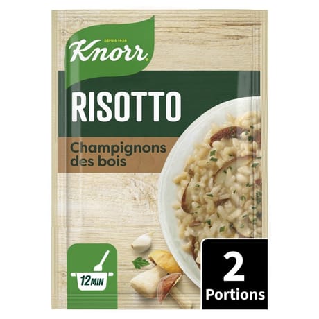 Knorr risotto aux champignons des bois plat cuisiné en 12min 175g