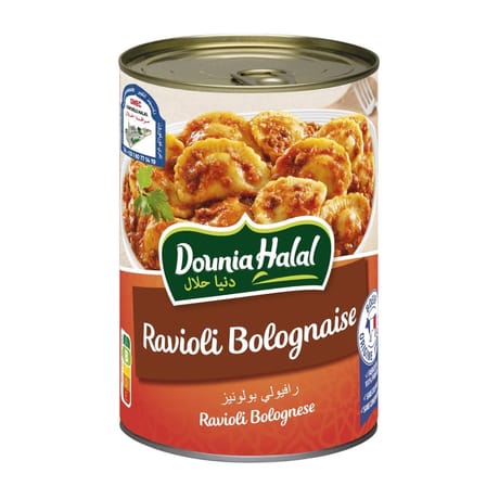 Dounia ravioli bolognaise halal 1/2 400g