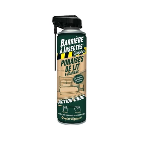 Baigreen punaises de lit & acariens aérosol 400ml