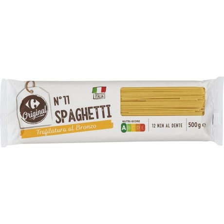 Carrefour original pâtes spaghetti n°11 moule en bronze 500g