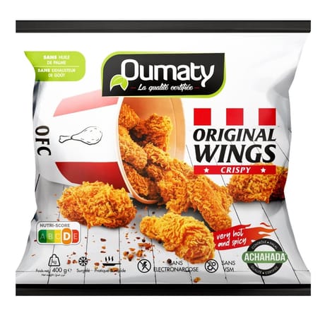 Oumaty crispy wings hoot & spicy 400g