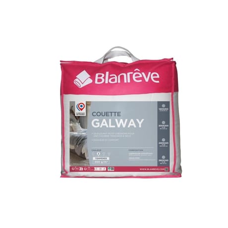 Blanrêve couette 200x200cm jacquard chevron