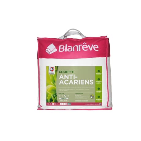 Blanrêve couette anti-acariens 200x200cm