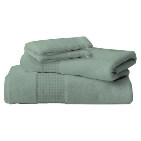 Gant de toilette 16x21cm frosty green lot de 2