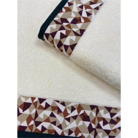 Gant de toilette 15x21cm ficelle mozaik lot de 2