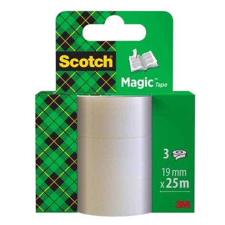 Scotch lot de 3 recharges magic 25mx19mm 8.1925r3