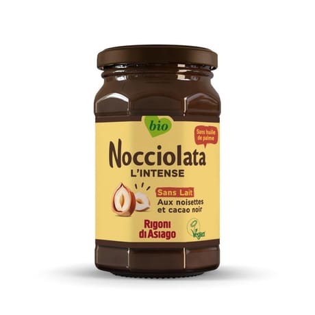 Nocciolata sans lait pâte à tartiner bio cacao noisettes 250g