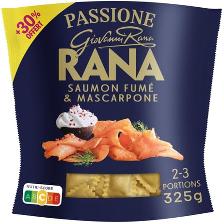 Rana pâtes fraiches girasoli saumon fumé au bois de hêtre +30% offerts 325g