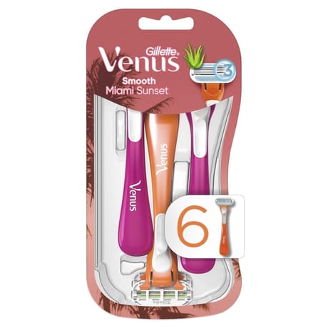 Venus Miami sunset smooth rasoir jetable pour femme x3