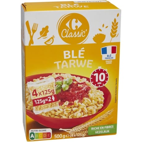 Carrefour classic' blé 4 sachets de 125g