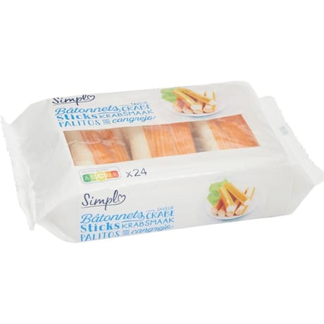 Simpl 24 bâtonnets saveur crabe 400g