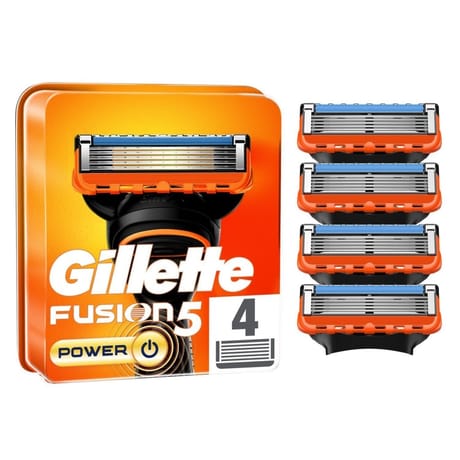 Gillette lames de rasoir pour homme fusion5 power x4