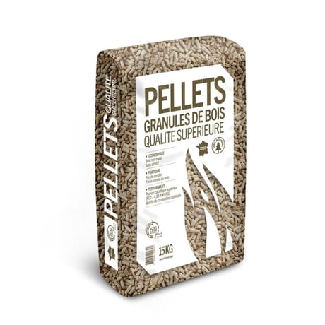 Granulés de chauffage 100% résineux din + En plus 1a - 15kg