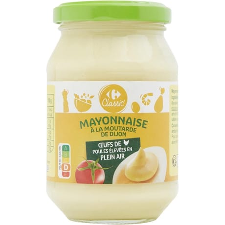 Carrefour classic' mayonnaise moutarde de Dijon 239g