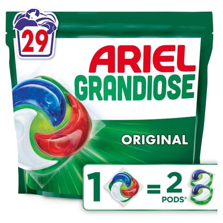 Ariel grandiose pods lessive liquide original x 29 capsules