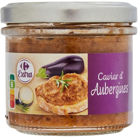 Carrefour extra caviar d'aubergines 100g