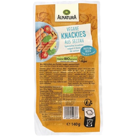 Alnatura spécialité knackies végan bio 140g