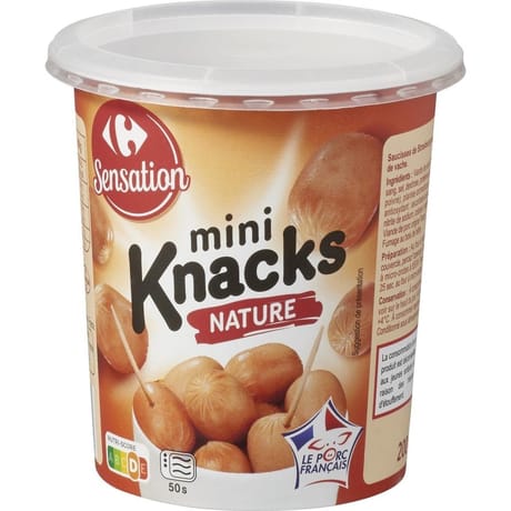 Carrefour sensation mini knacks nature 200g