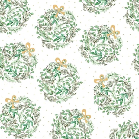 20 serviettes 33x33cm vege balls vert et or