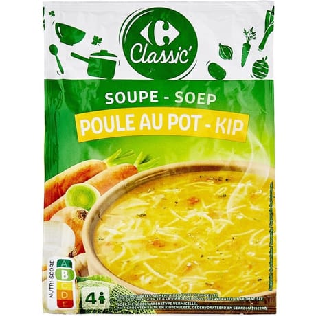 Carrefour classic' soupe déshydratée poule au pot le sachet 72g