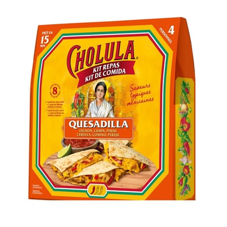 Cholula kit repas quesadilla oignon cumin persil 490g