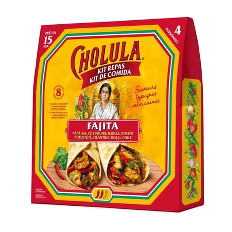 Cholula kit repas fajita 490g