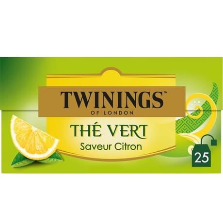 Twinings thé vert citron x25 50g