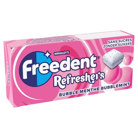 Freedent refreshers bubblemint 8 cubes - 18g