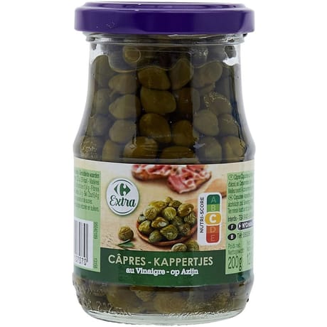 Carrefour extra câpres au vinaigre 120g