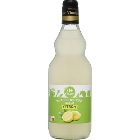 Carrefour classic vinaigre d'alcool saveur citron 75cl