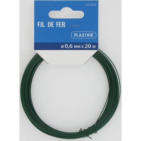 Trefilaction  botillon fil plastifié vert 20MX0,6