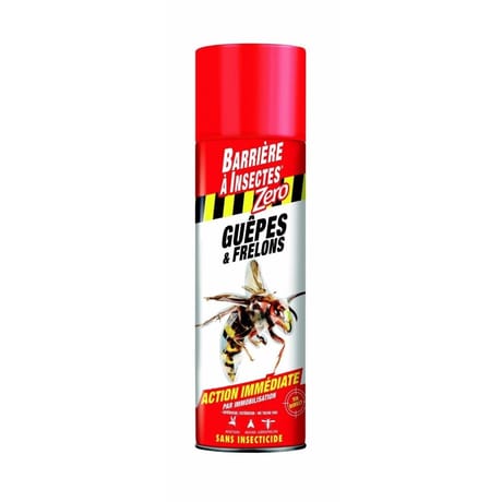 Barrière à insectes guêpes & frelons zéro insecticide - aérosol 400 Ml