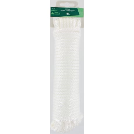 Trefilaction drisse PP tressée 6mm 15m